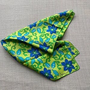 Usna hand rolled scarf, green, blue, St. Patrick’s Day